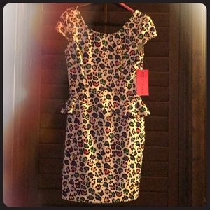 Betsy Johnson Animal Print Dress